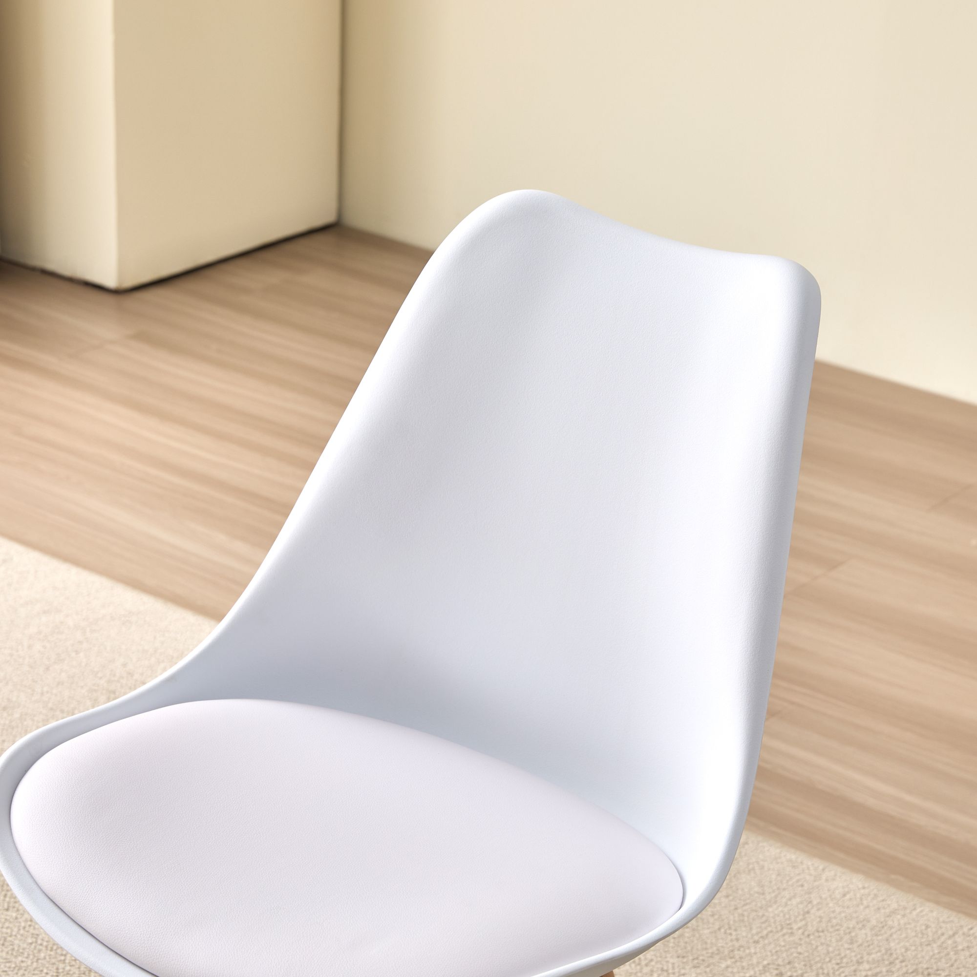 DEULINE® Esszimmerstühle Essstühle Esszimmerstuhl SGS Massivholz Polsterstuhl Stühle OSLO 4er-Set WEISS 521249
