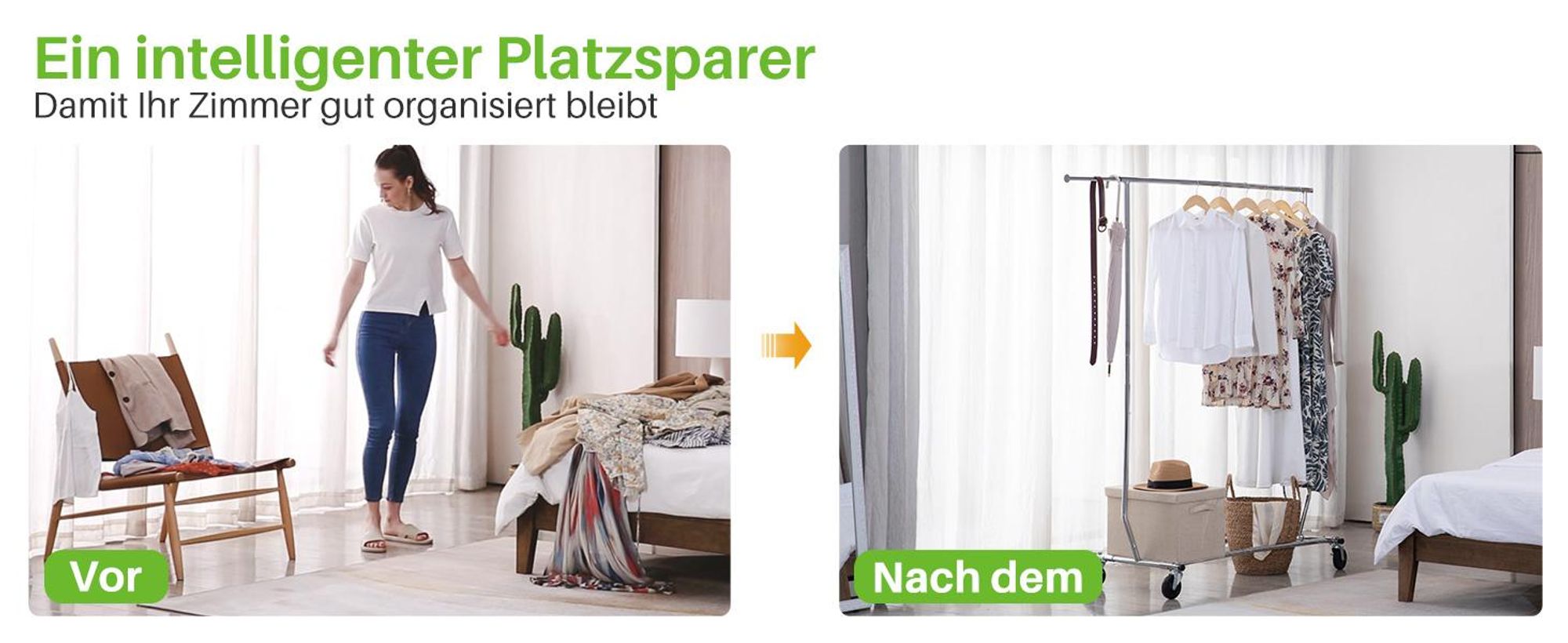 HOKEEPER Rolling Kleiderständer,113kg Tragfähigkeit Kommerzielle Grade Kleidung Kleiderständer, Heavy Duty Sing Rail Einstellbare zusammenklappbare