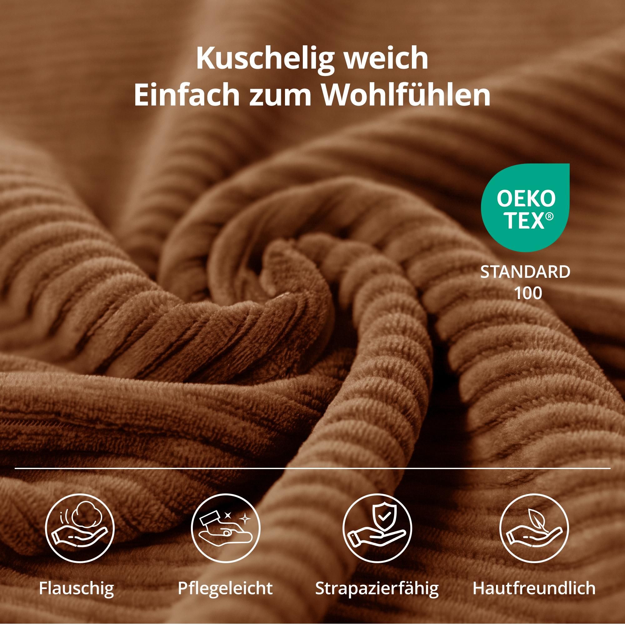 2-in-1 Cord Schlafsofa, modulares Bodensofa mit Kissen, 196 x 109 cm