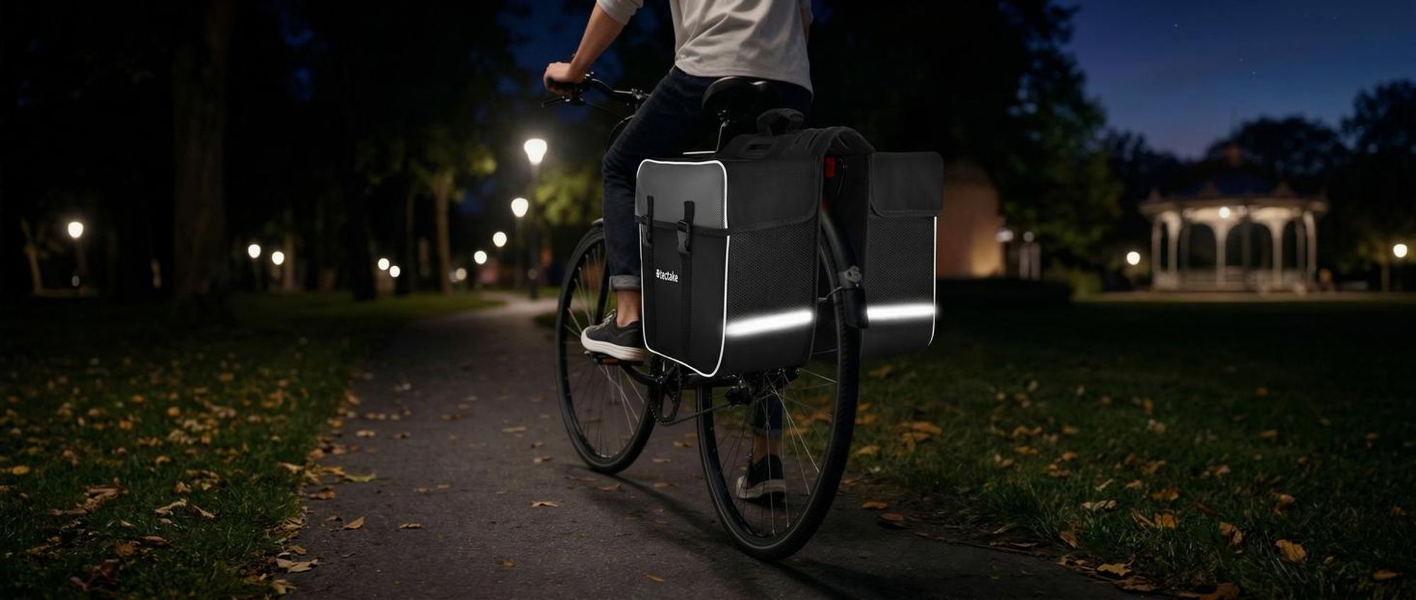 Set Fahrradtasche Georg und Fahrradrahmentasche große Fahrradtasche mit 2 Fächern wasserabweisend und robust