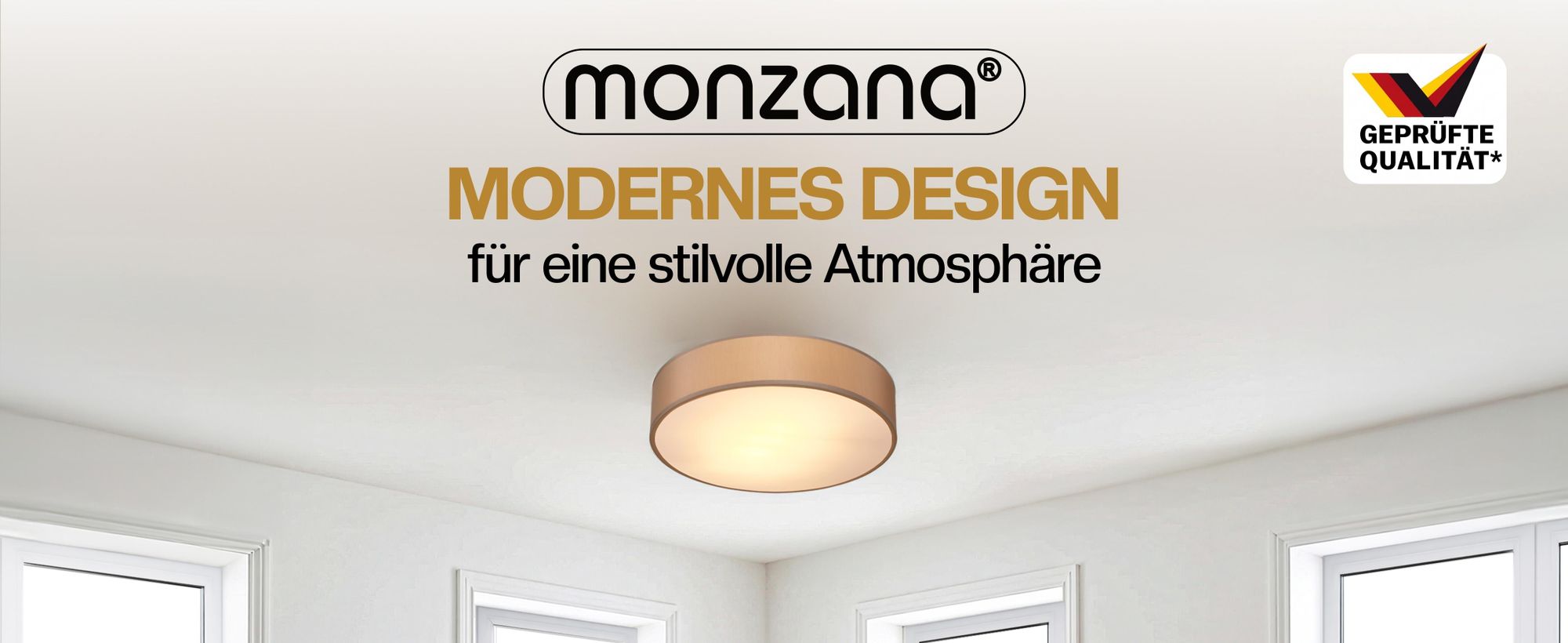MONZANA Deckenlampe Stoff Wohnzimmer