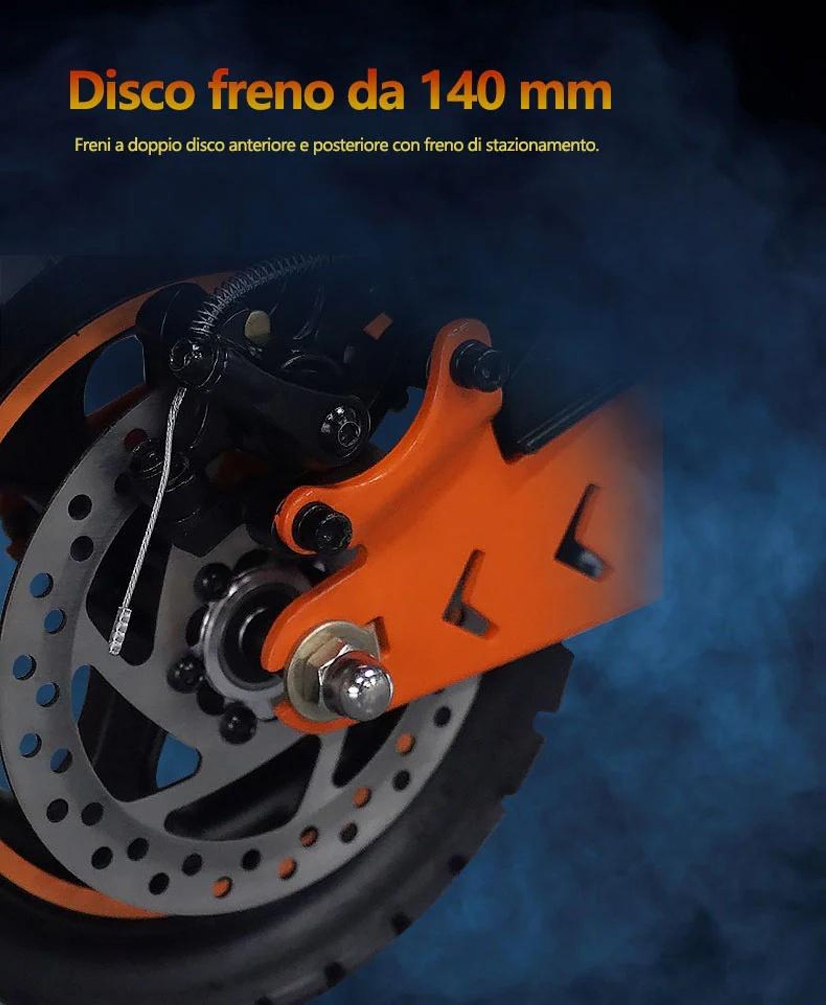 GELEIPU Z1 - Batteria 48V20AH Pneumatici Da 10" Freno A Disco - Nero