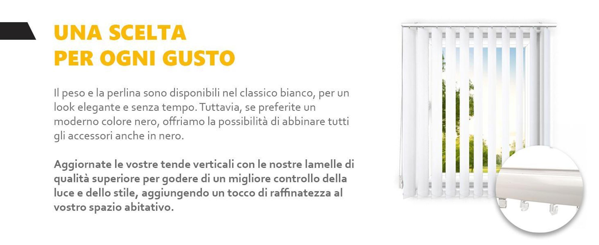 time4blinds, Lamella per tenda verticale, kit completo, 127x1040 mm, Bianco