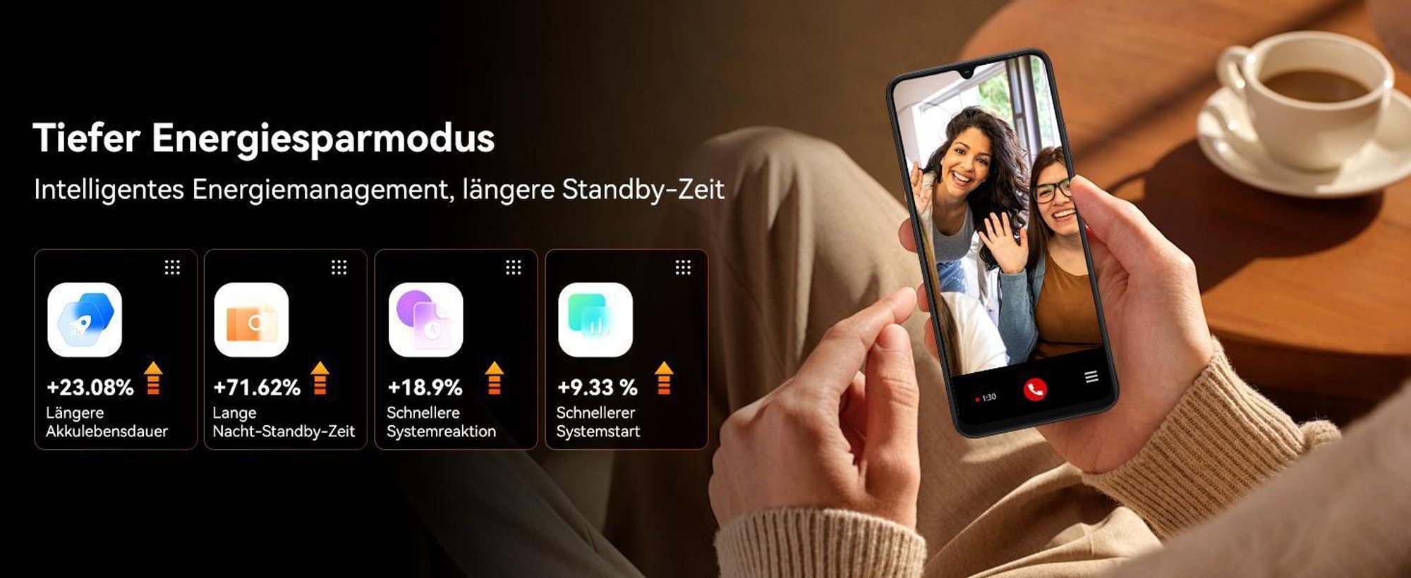 Blackview Wave 10C smartphone Ohne Vertrag, Android 16, 6.88", 120Hz, 1080p, Dual SIM, Face ID, 5000 mAh, Gemini AI, DokeOS 5.0, 1080p, 4G