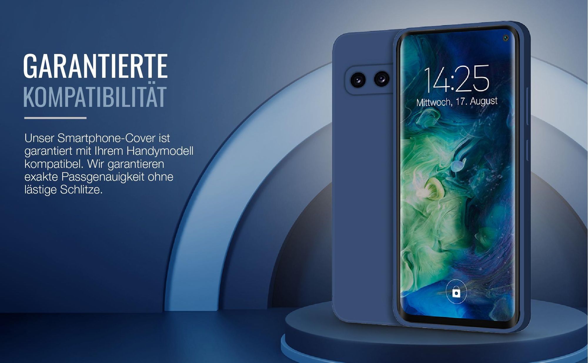 Exakt passgenaues Smartphone Backcover in Blau für Samsung Galaxy S10