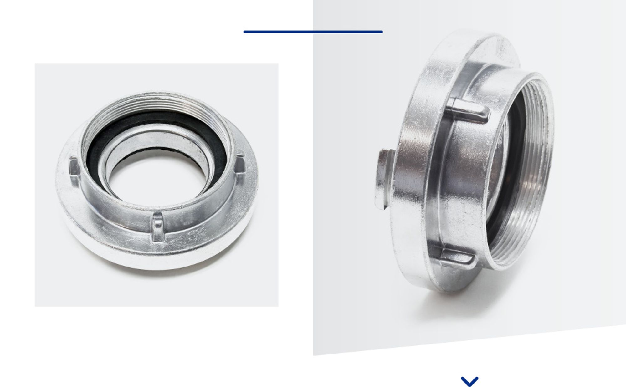 Wiltec Storz Kupplung B 89mm Festkupplung 75-B mit Innengewinde 3"X3" BSP aus Aluminium B Schlauchkupplung