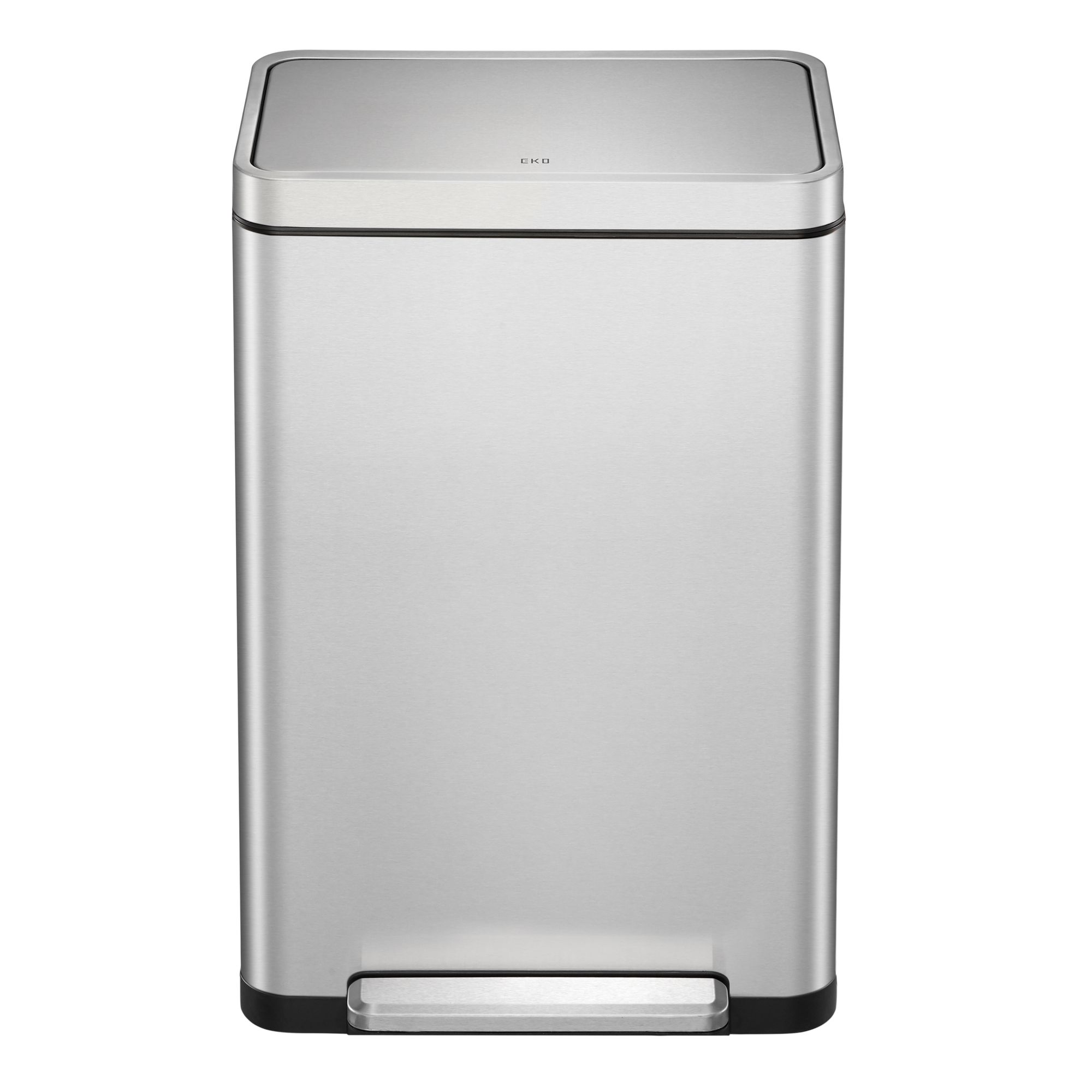 EKO - X-Cube Treteimer 45 Liter - Stainless steel Polypropylene - Matt Edelstahl