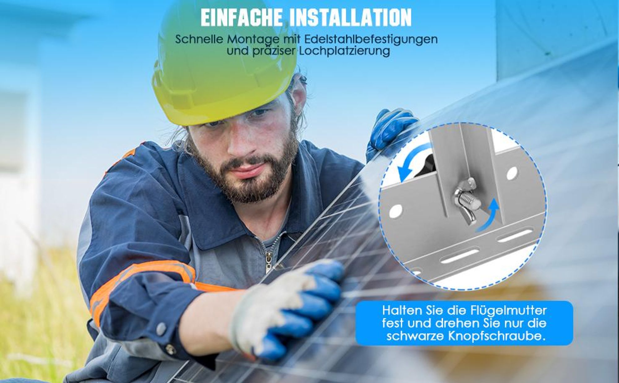 4X PV Halterung 118cm Solarmodul Balkonkraftwerk Flachdach Montage Ständer 0-90° Aufständerung Photovoltaik