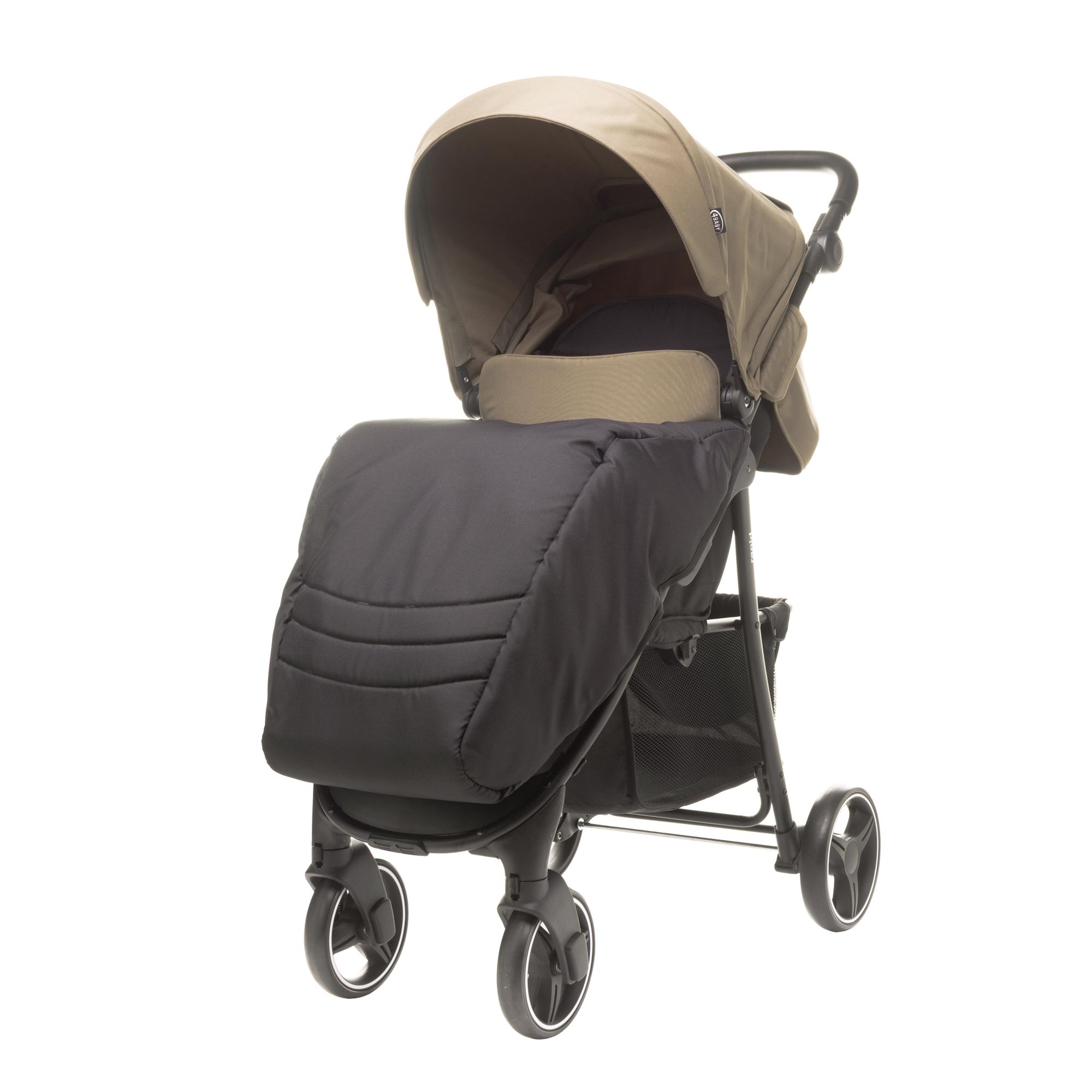 4Baby | Kinderwagen - Buggy Kinderwagen - Mokka - kompakt - mit Liegefunktion und Federung - zusammenklappbar - bis 22 kg - Rapid