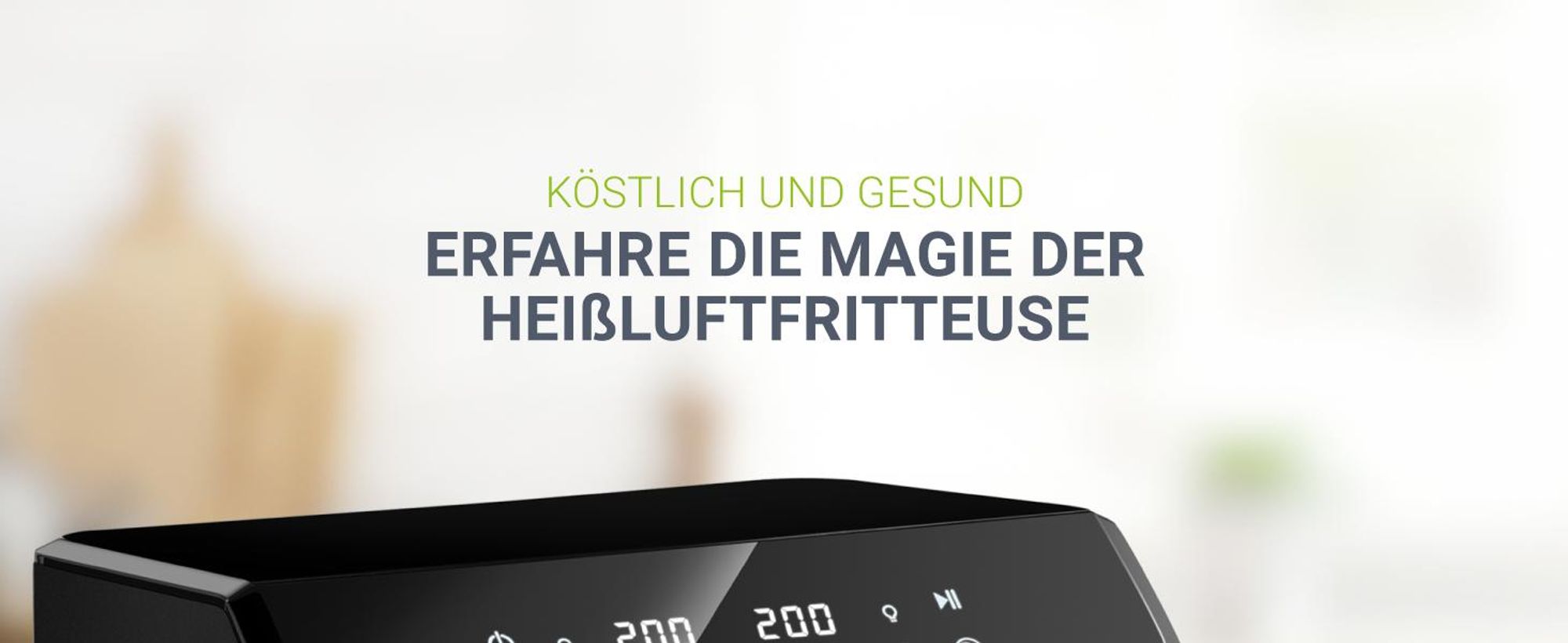 Juskys Heißluftfritteuse 9 L - 2 Kammern, Smart Finish, 9 Programme, Friteuse