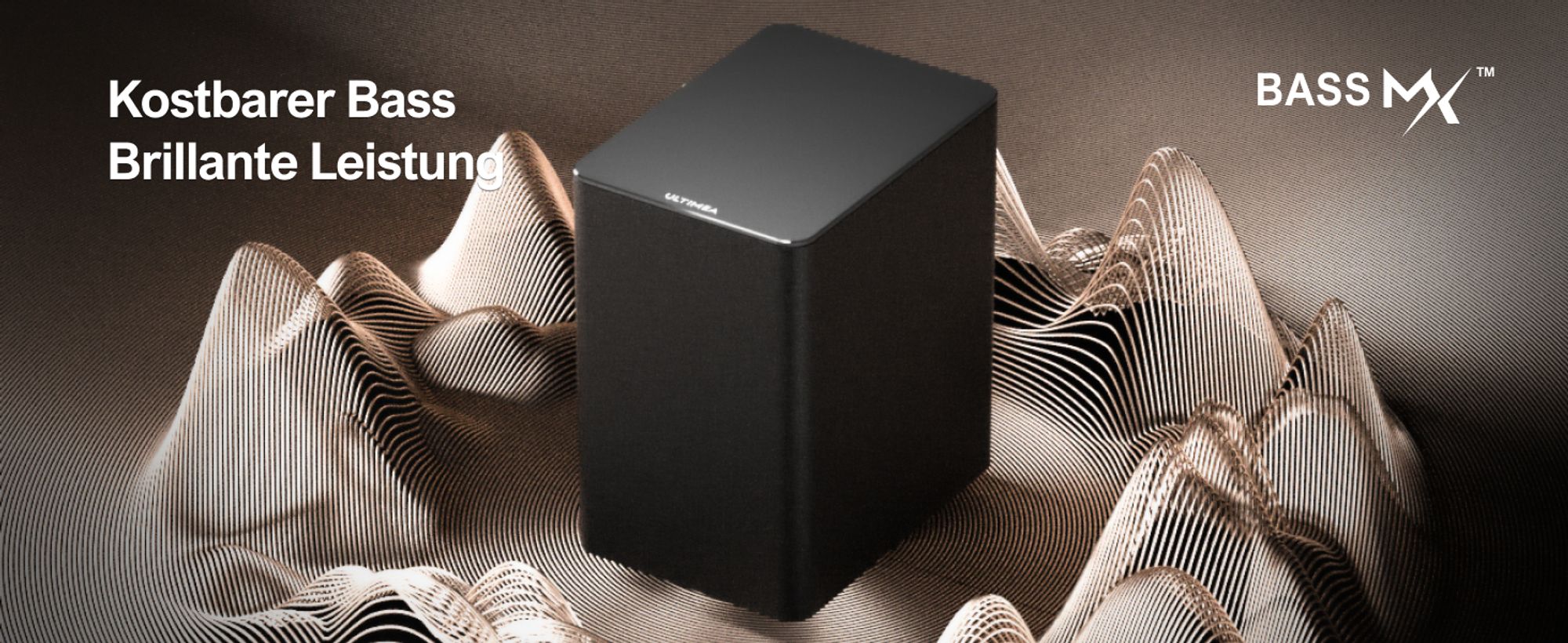 ULTIMEA Dolby Atmos 5.1 Soundbar mit Subwoofer, 3D Surround Sound TV Lautsprecher für Heimkino mit einstellbarem Bass, Poseidon D60