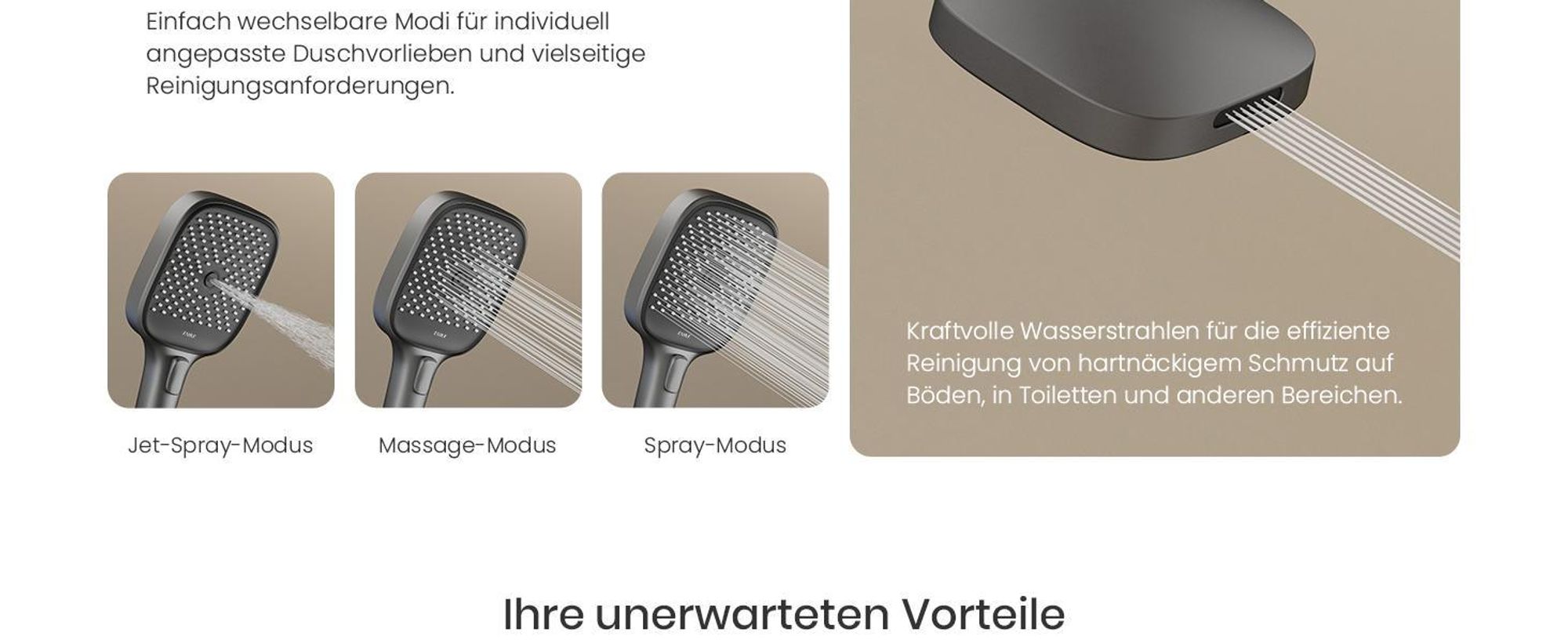 EMKE Duschsystem mit Thermostat prämiertes Design Duschsäule Matt Anthrazit 360×240mm eckiger Regendusche, Wassermengenregler, Badewannenauslauf F29