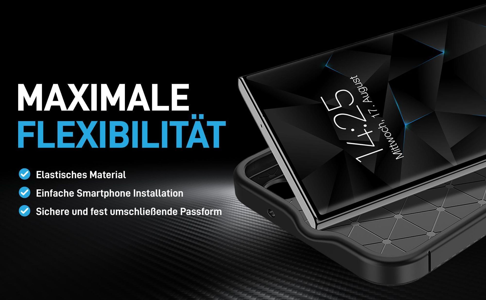 Flexbiles Smartphone Cover für Samsung Galaxy S24 Ultra mit perfekter Passform