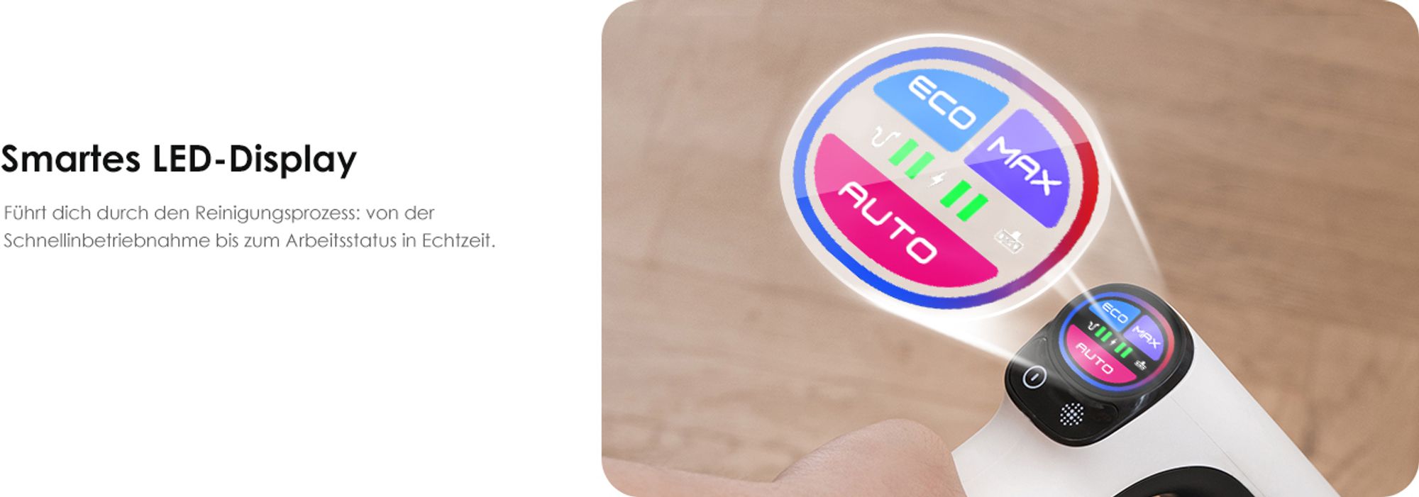 Tineco PURE ONE A50S Plus Akku Staubsauger, Flex Kabelloser Handstaubsauger 70 Min., 3DSense Power Bürste, PureCyclone Technol. 1L Staubbehälter