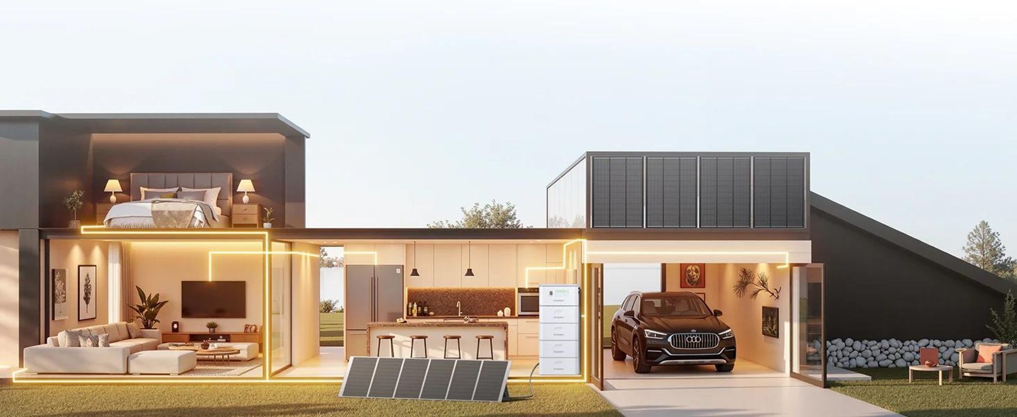 AFERIY PS240 Balkonowa elektrownia magazynująca energię 1,96 kWh – wyjście 1200 W AC, LiFePO4, IP65 do użytku na zewnątrz