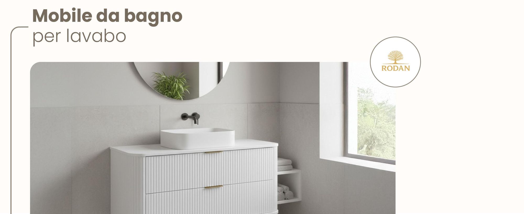 Mobile da bagno 120 CM Bianco opaco MDF 2 cassetti