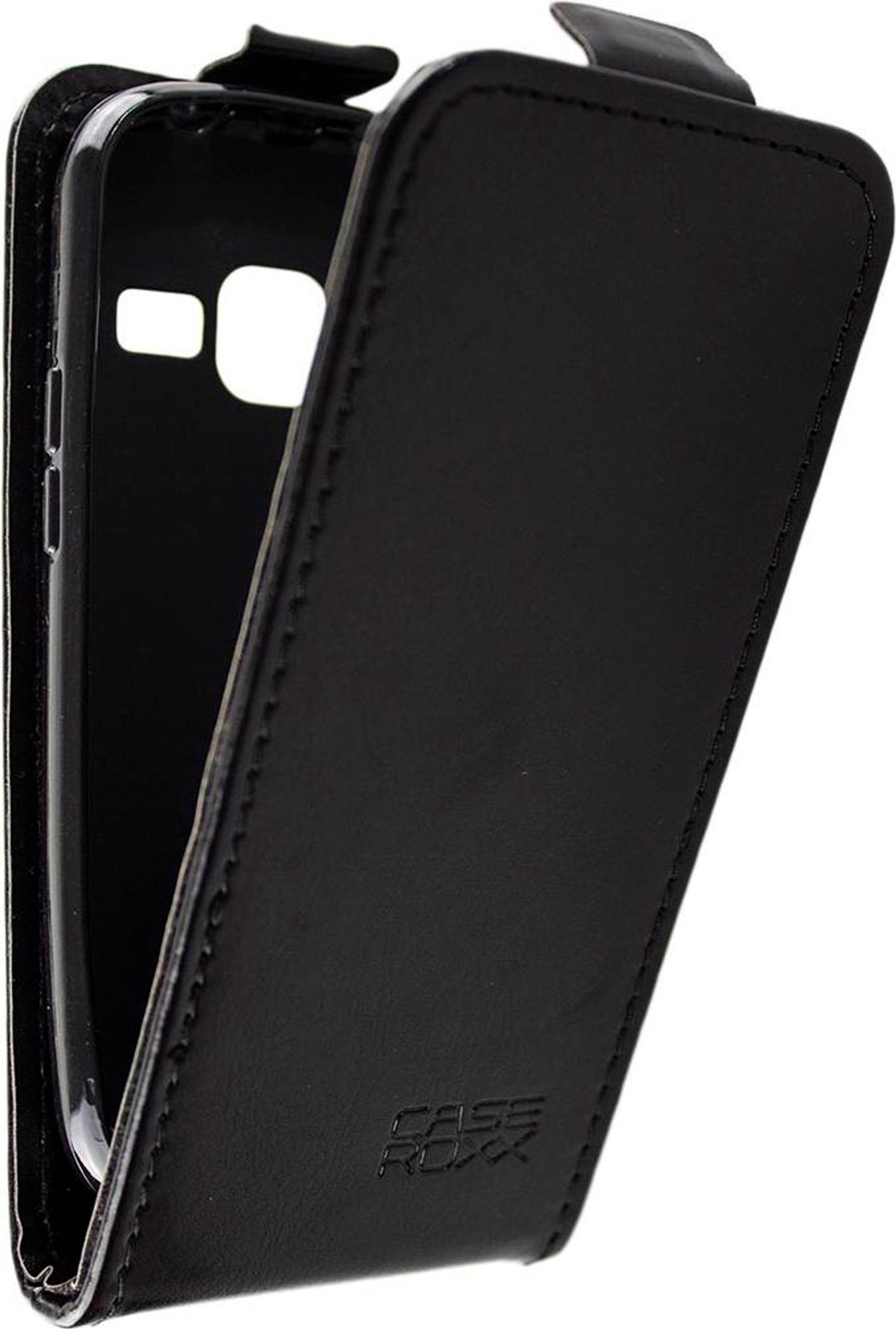 caseroxx Schutz Tasche Hülle Flip Cover kompatibel mit Doro Primo 218 / 368, Smartphone Tasche Flip Cover in schwarz Bild 2