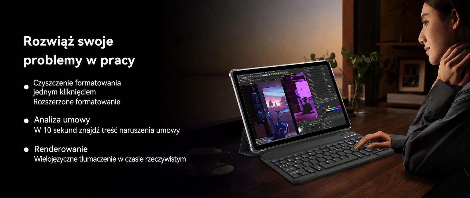 Tablet T60Pro, 13,4 cala, system Android 16, 24 GB (8 + 16) + 256 GB/2 TB pamięci zewnętrznej (TF), bateria 10000 mAh, wyświetlacz 2K Incell / 120 Hz / Wi-Fi 5G, w zestawie: etui, mysz, klawiatura, słuchawki przewodowe