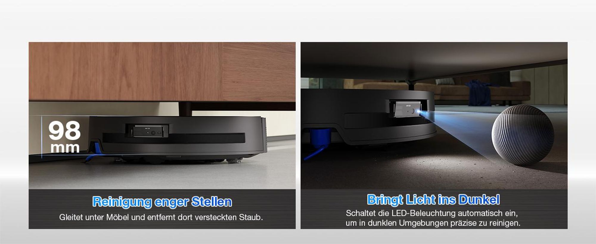 ECOVACS X11 PRO OMNI Staubsauger Roboter mit Wischfunktion, Blast + 19.500 Pa, ultraschnelles Akkuladen, OZMO Roller 2.0, Klettern max. 4 cm Höhe