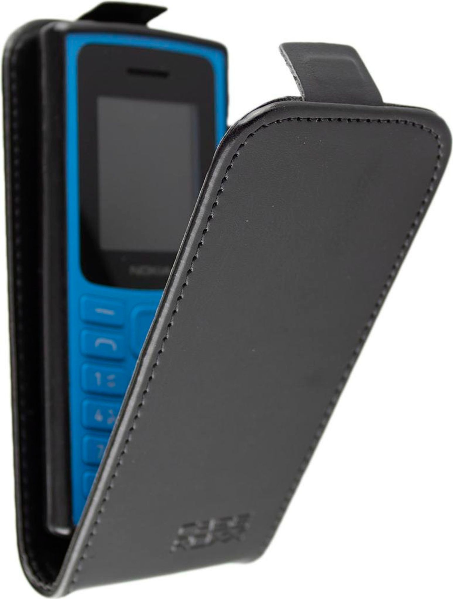 caseroxx Schutz Tasche Hülle Flip Cover kompatibel mit Nokia 105 / 110 4G, Smartphone Tasche Flip Cover in schwarz Bild 3