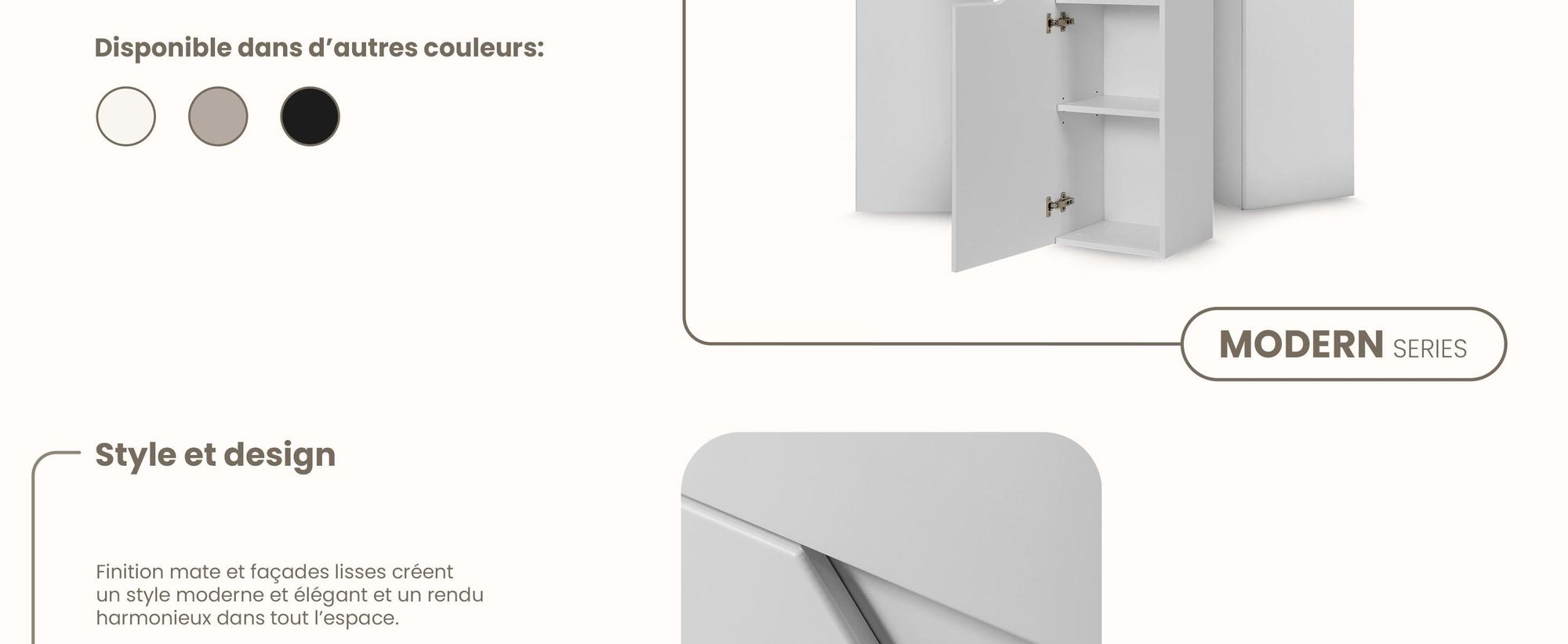 RODAN, meuble de salle de bain, armoire moderne, meuble sous vasque, meuble sous lavabo
