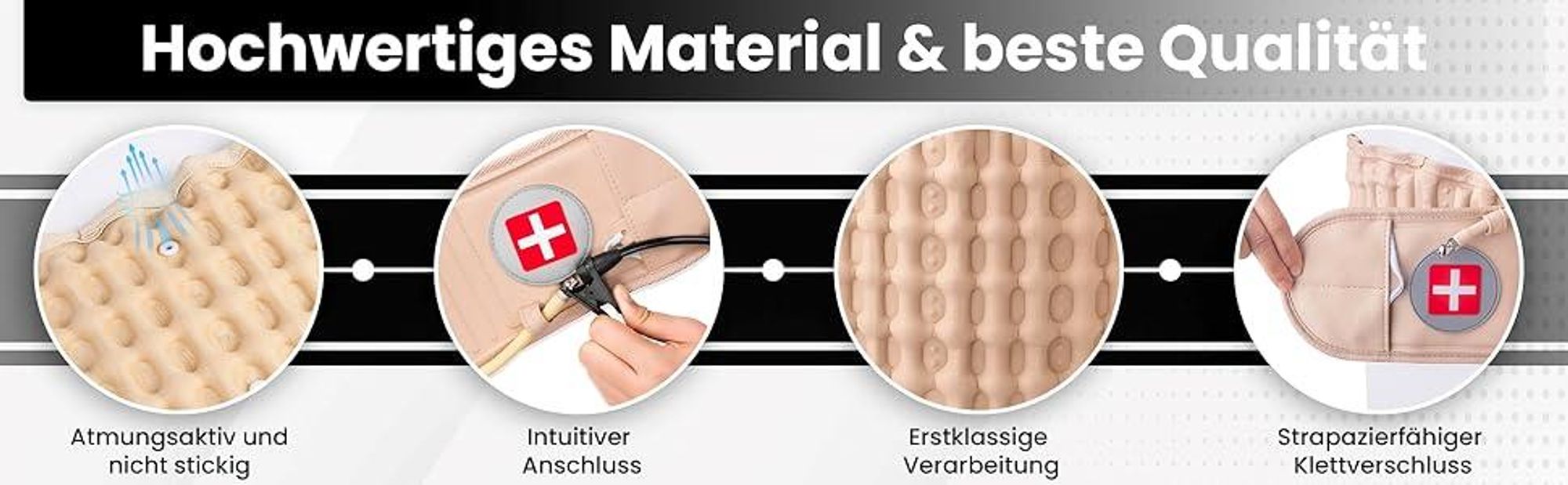 Rückenbandage, Bandscheiben-Gürtel, Lendenwirbelstütze, Aufblasbarer Lendengürtel Gürtel, Schmerzen im unteren Rücken Linderung