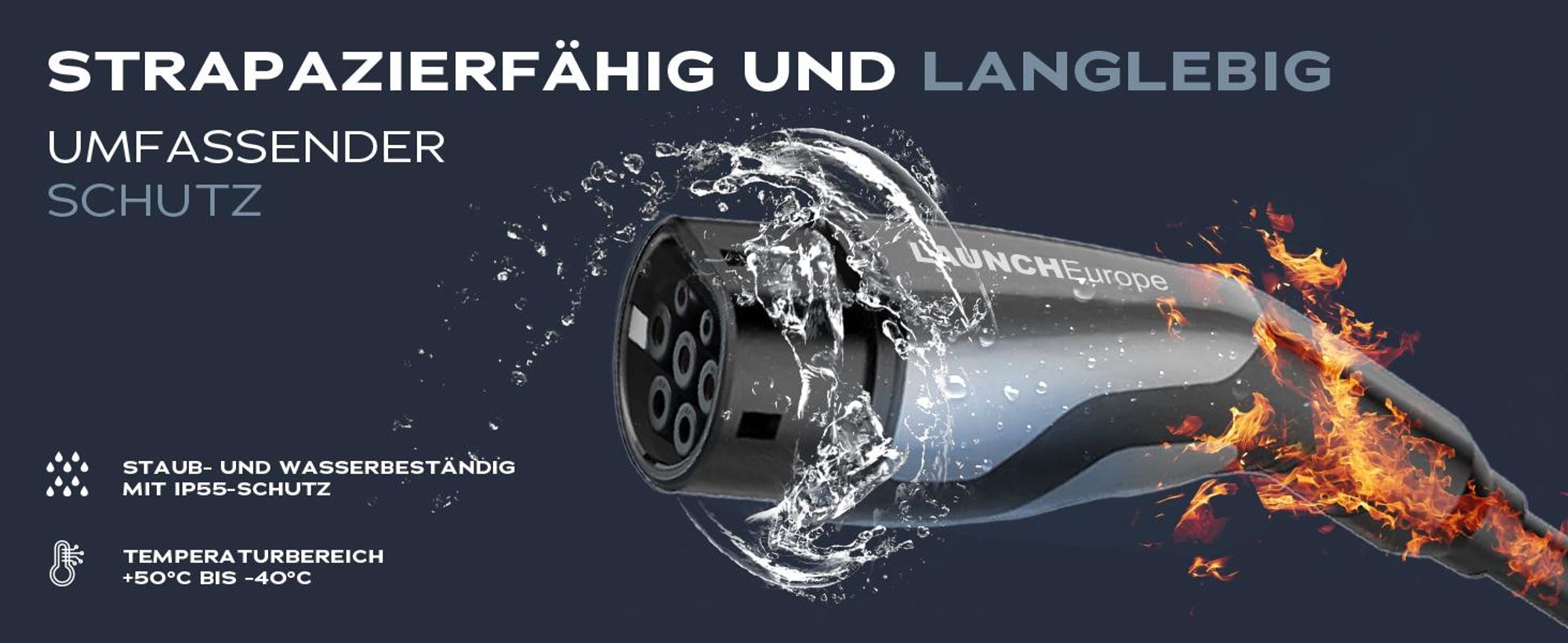 LAUNCH Typ 2 Ladekabel 22 kW 7M 32 A Ladekabel Elektroauto Typ 2 3 Phasig für E Auto EV/PHEV Typ 2 auf Typ 2,für T-Mode und E-Golf-Serienfahrzeuge