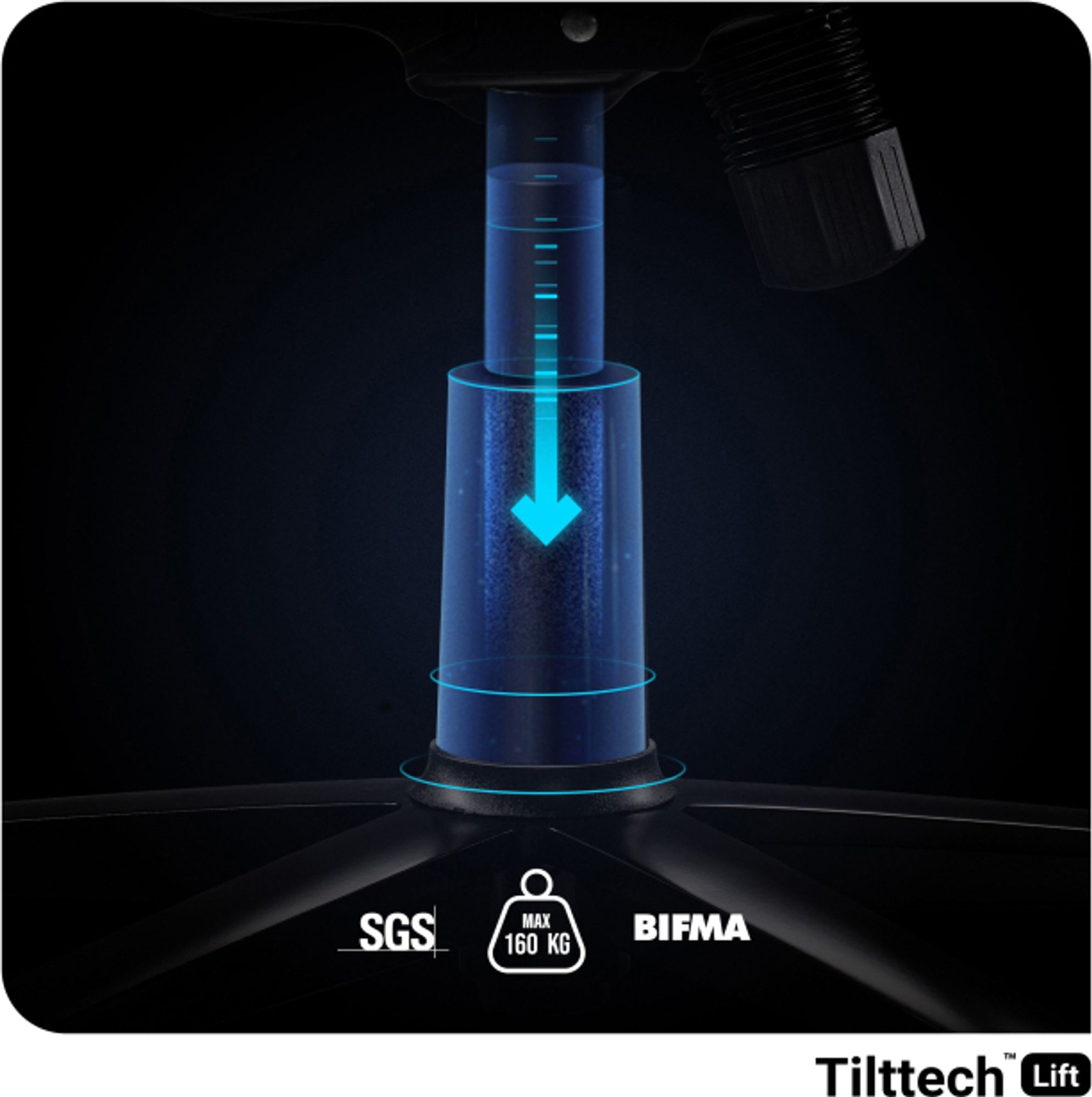 Diablo X-Player Gaming Stuhl Bürostuhl Schreibtischstuhl Stoff 3D Armlehnen Ergonomisches Design Nacken/- Lendenkissen Farbe: Weiß-Schwarz, Größe King