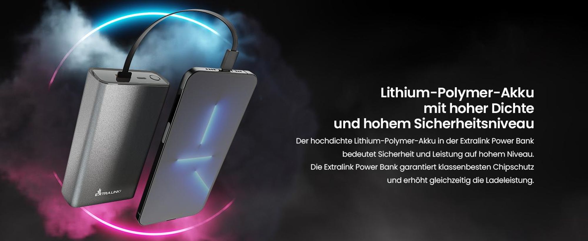 Extralink Powerbank 20000mAh 45W PD Schnellladung