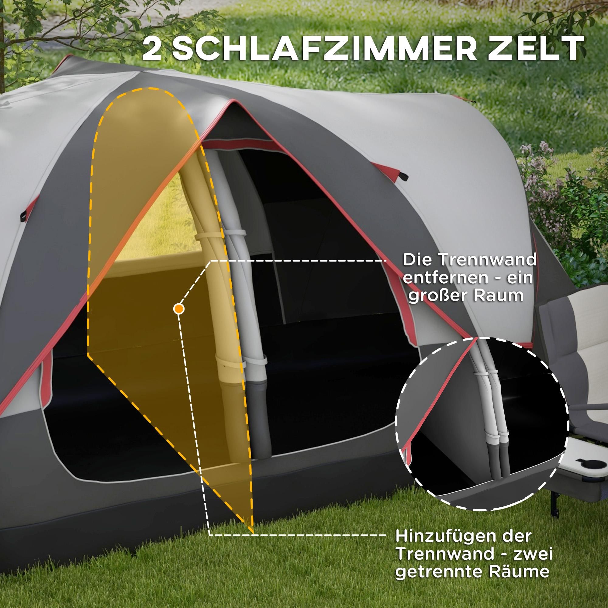 Tunnelzelt 2 6-8