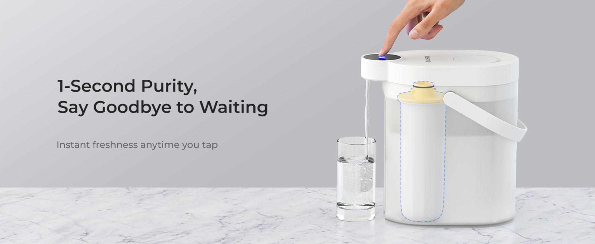 Waterdrop WD-EWFLY Ersatzfilter für Waterdrop Wiederaufladbarer Wasserenthärter Dispenser, WD-ED11W, WD-ED12W, WD-ED21W, WD-ED09W, 3 Pack