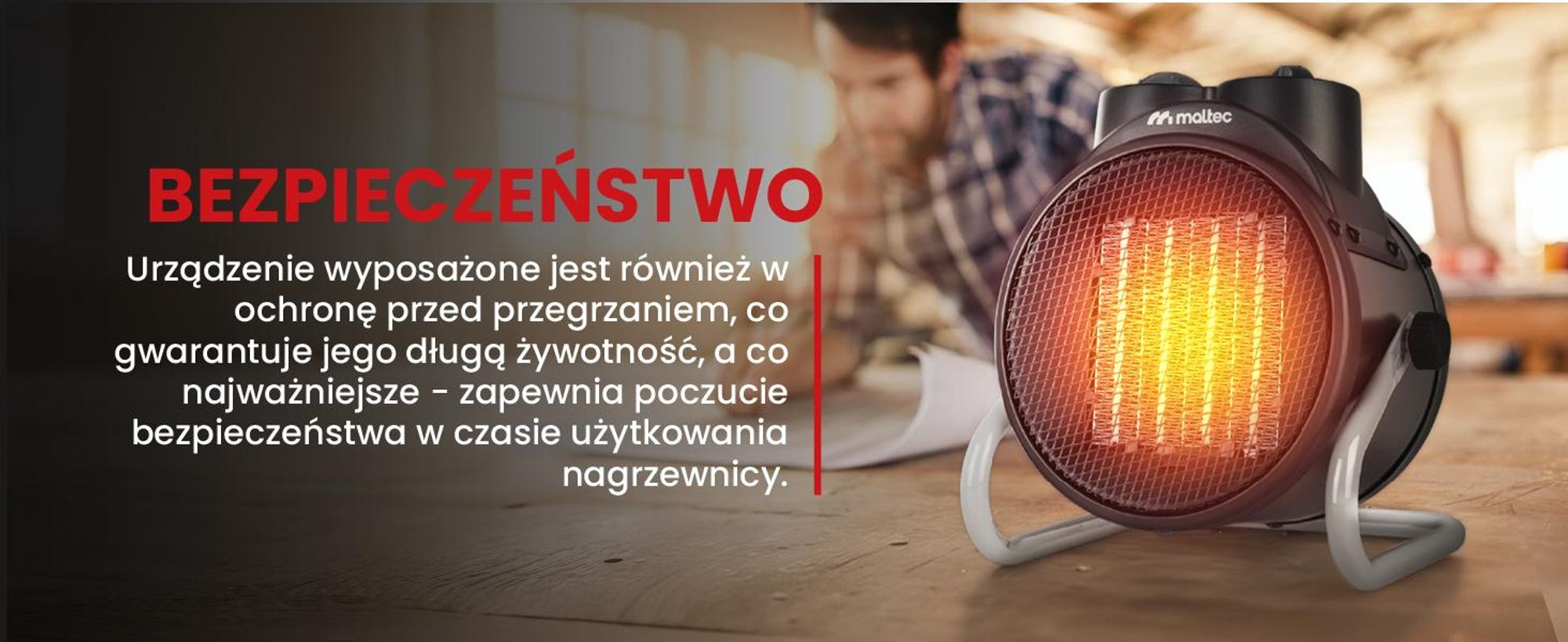 Nagrzewnica elektryczna promiennik z termowentylatorem