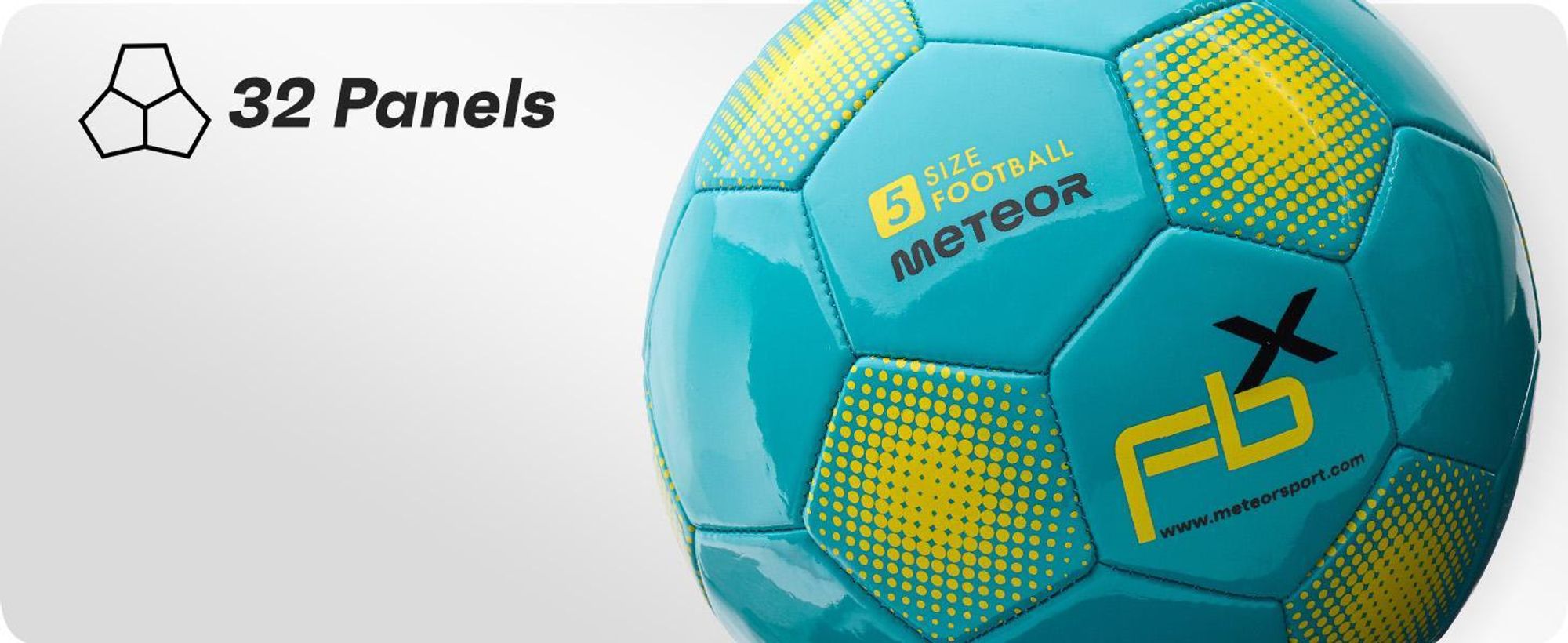 meteor FBX Kinder Fußball Ball kleine Sportball Kleinkinder Freizeitball für drinnen und draußen Ball für Mädchen und Jungen Größen: #5 neon gelb
