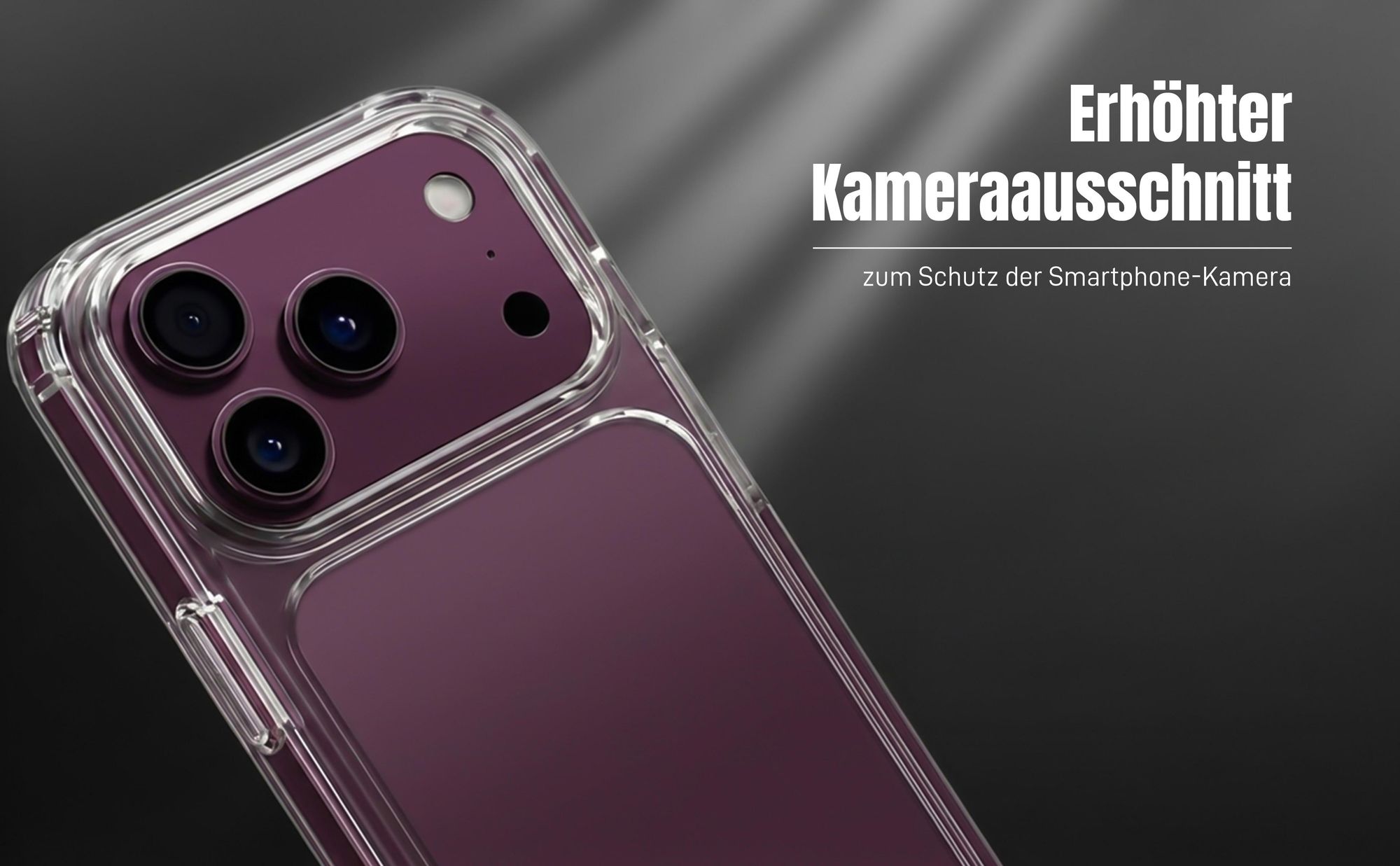 Hülle für Apple iPhone 18 Pro Max mit erhöhtem Kameraausschnitt