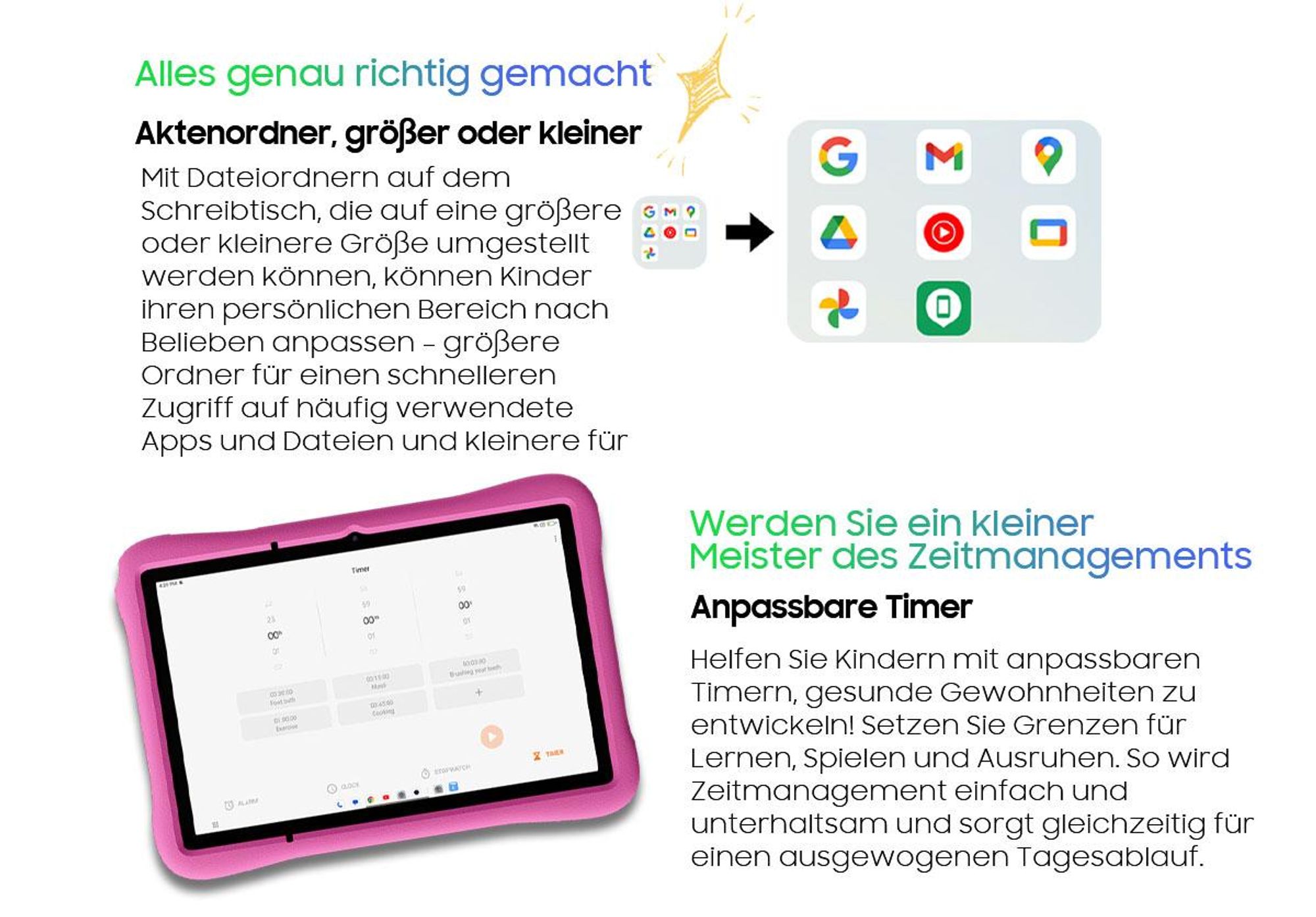 Blackview Pad 60 Kids, Kinder Tablet, 10,1", 12GB+128GB, Android 15, Elternkontrolle, Kinder-Modus, HD-Streaming, WiFi 6, mit stoßfester Schutzhülle