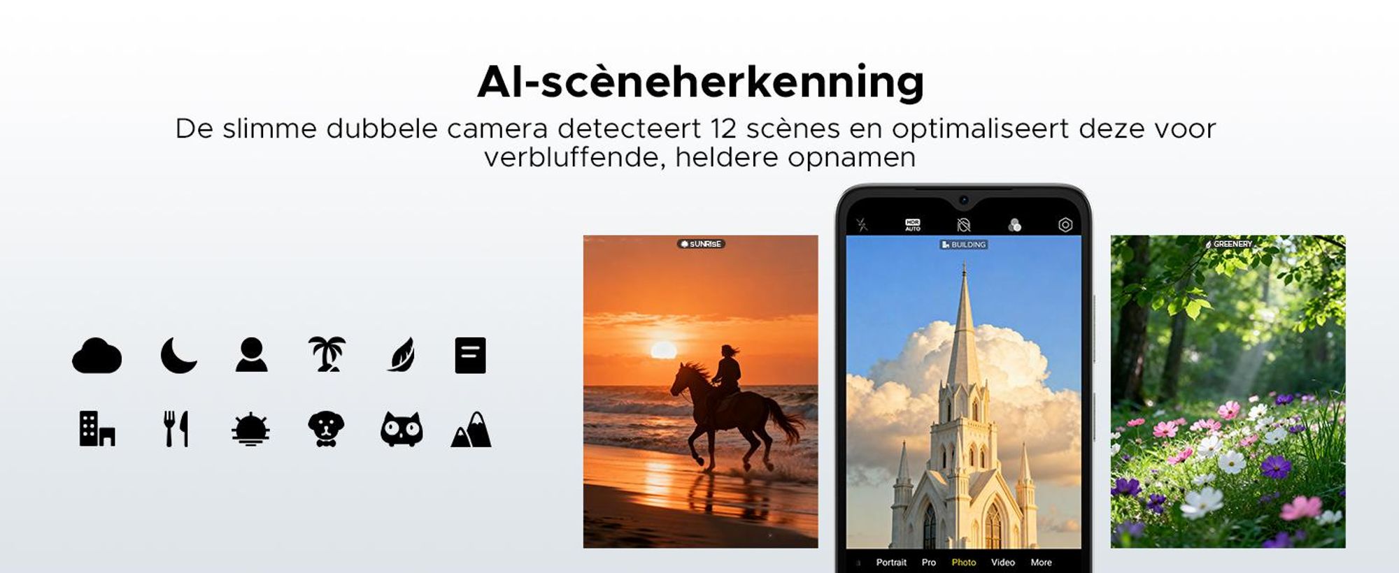 DOOGEE Note 56 Smartphone, Android 16, 6,56" 90Hz HD+, 6150mAh batterij, 24GB RAM + 64GB opslag, 4G Dual-SIM, 8MP camera, gezichtsherkenning, OTG, zonder abonnement
