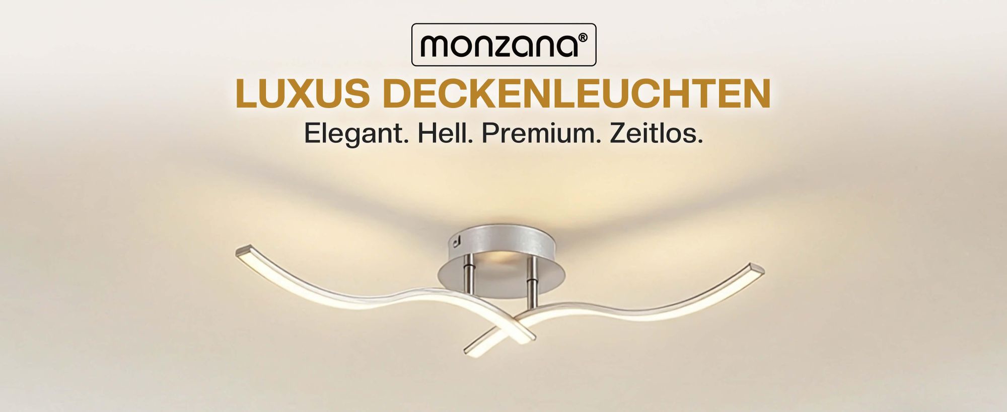 MONZANA® LED Deckenlampe 2 Flammig Schwenkbar 7W Matt Warmweiß Montagematerial Wohnzimmer Schlafzimmer Büro Flur Deckenleuchte Lampe Leuchte Silber