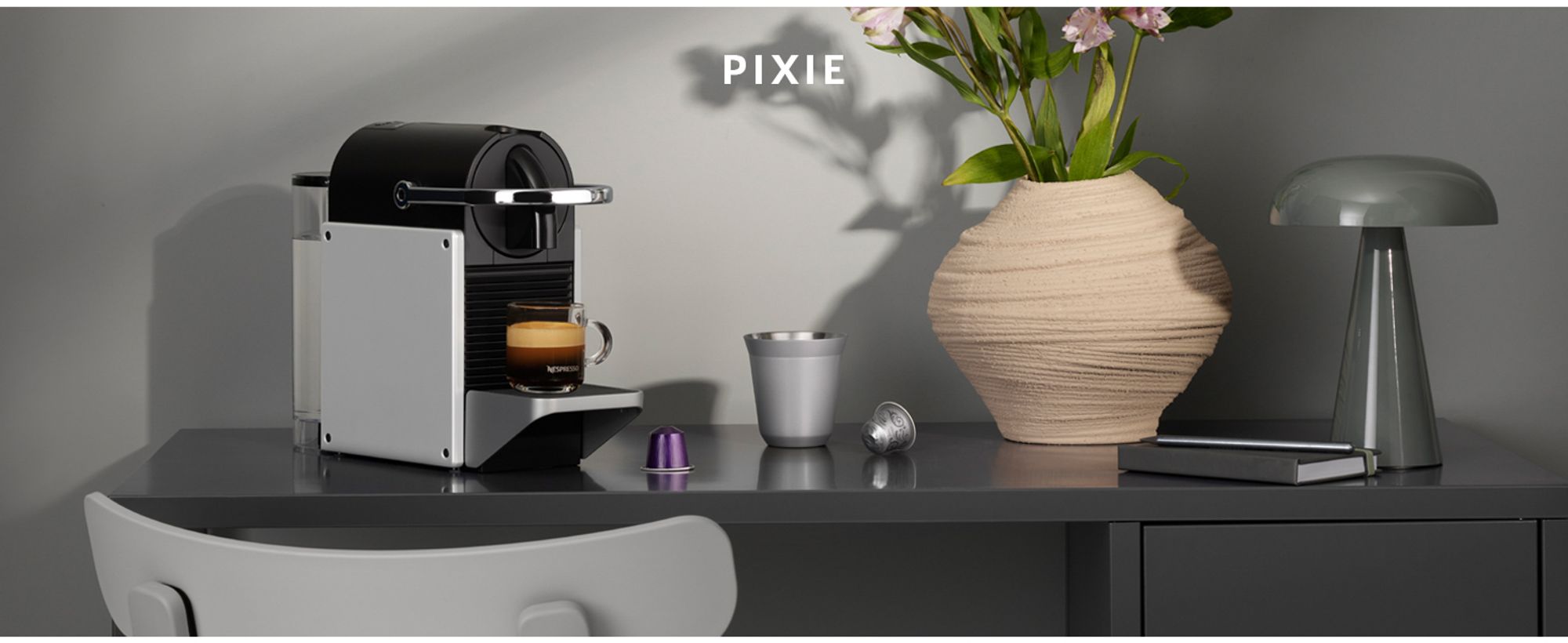 NESPRESSO ORIGINAL PIXiE |  Kaffeekapselmaschine von De'Longhi | Silber