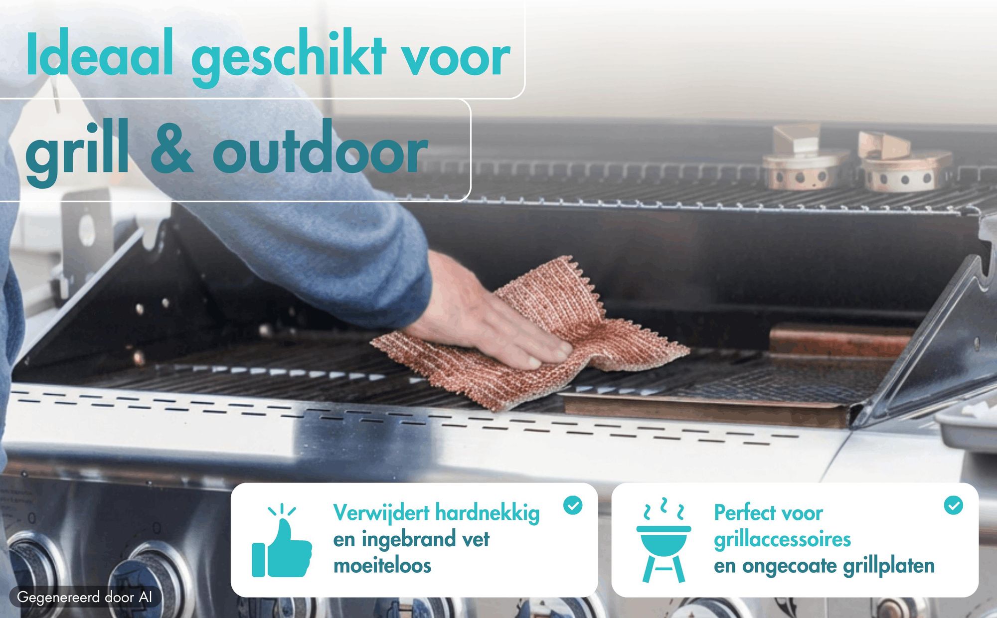 ideaal voor oppervlakken die harder zijn dan koper
