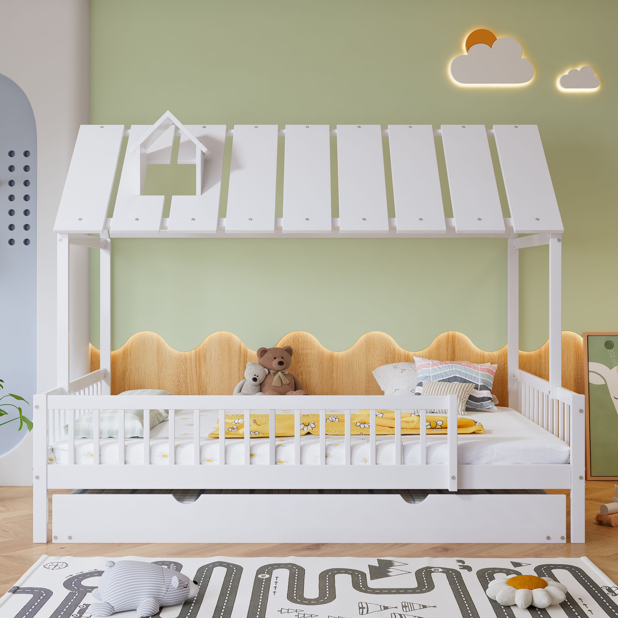 Kinderbett mit Ausziehbett