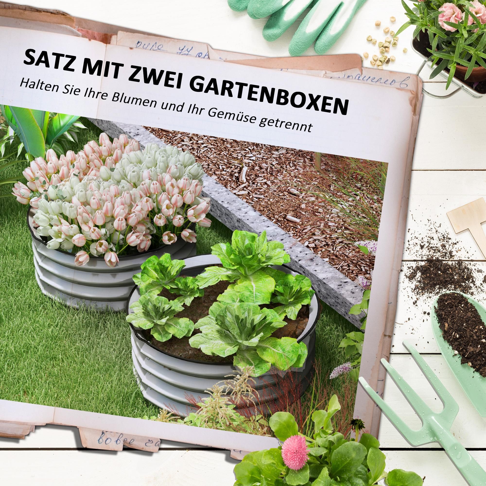 Metall Stahl Set Garten