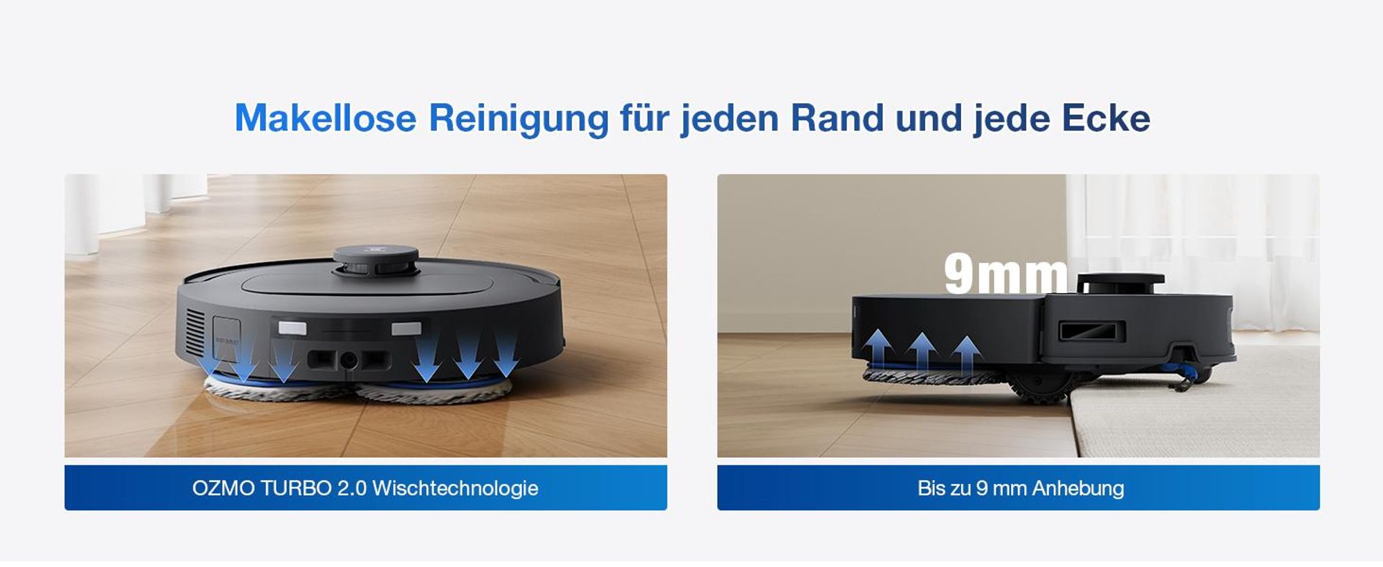 ECOVACS DEEBOT T30e Omni Staubsauger Roboter mit Wischfunktion, 25.000 Pa, ZeroTangle 3.0 Anti-Verheddern, 75°C Moppwäsche, Saugroboter, Schwarz