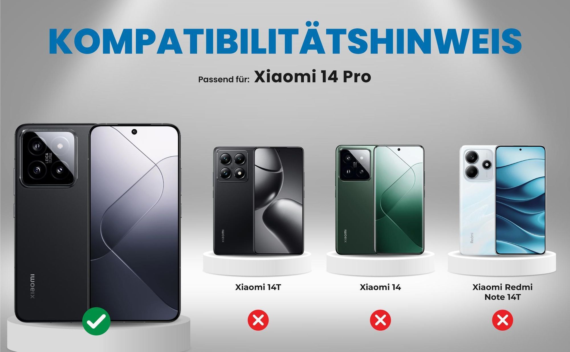 Kompatibilitätshinweise Hülle für Xiaomi 14 Pro