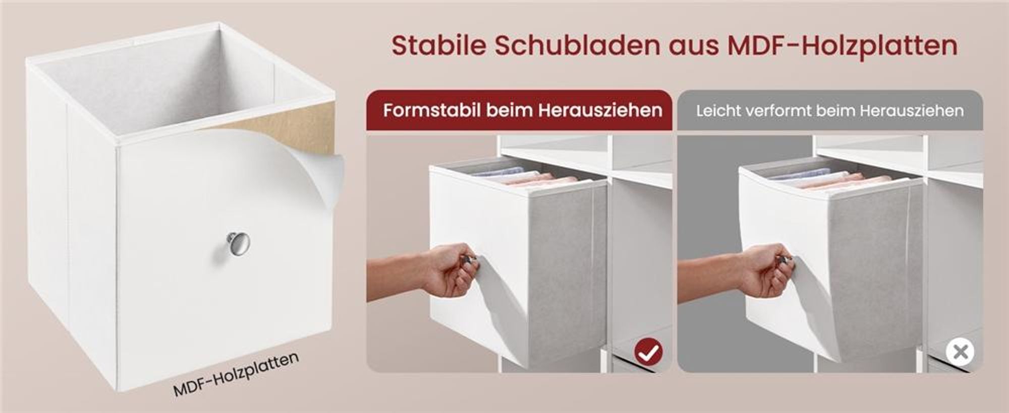 Yaheetech Bücherregal mit 10 Würfeln, Raumteiler Treppenregal für Spielzeuge, 4 Aufbewahrungskörbe, Würfelregal Stufenregal, Weiß