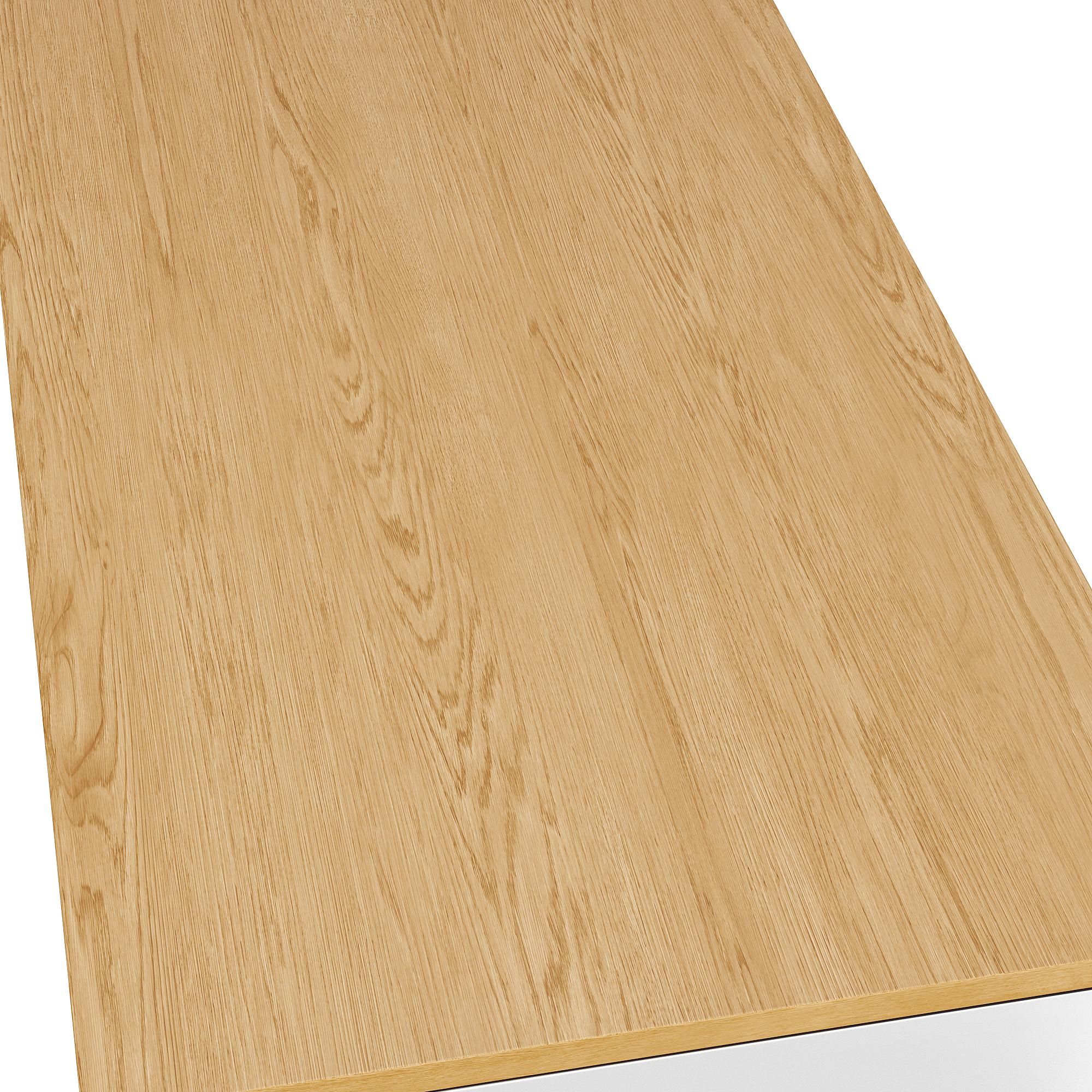 Flieks Servierwagen Kücheninsel mit Abfallbehälterfach, Küchenschrank Speisewagen mit 3 Schubladen und 2 Türen, 120 x 50 x 92 cm, Weiß