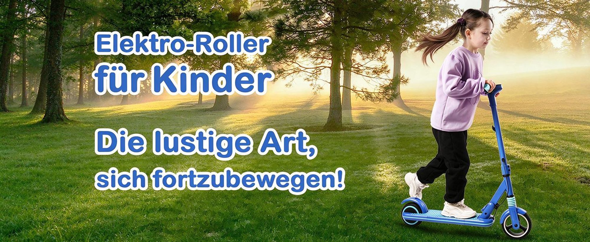 Elektroscooter Kinder E-Scooter Blau mit LED-Anzeige Klapproller elektroroller Staubgeschützter Ladeanschluss E Roller Geschenk Für Kinder Und Jugendliche