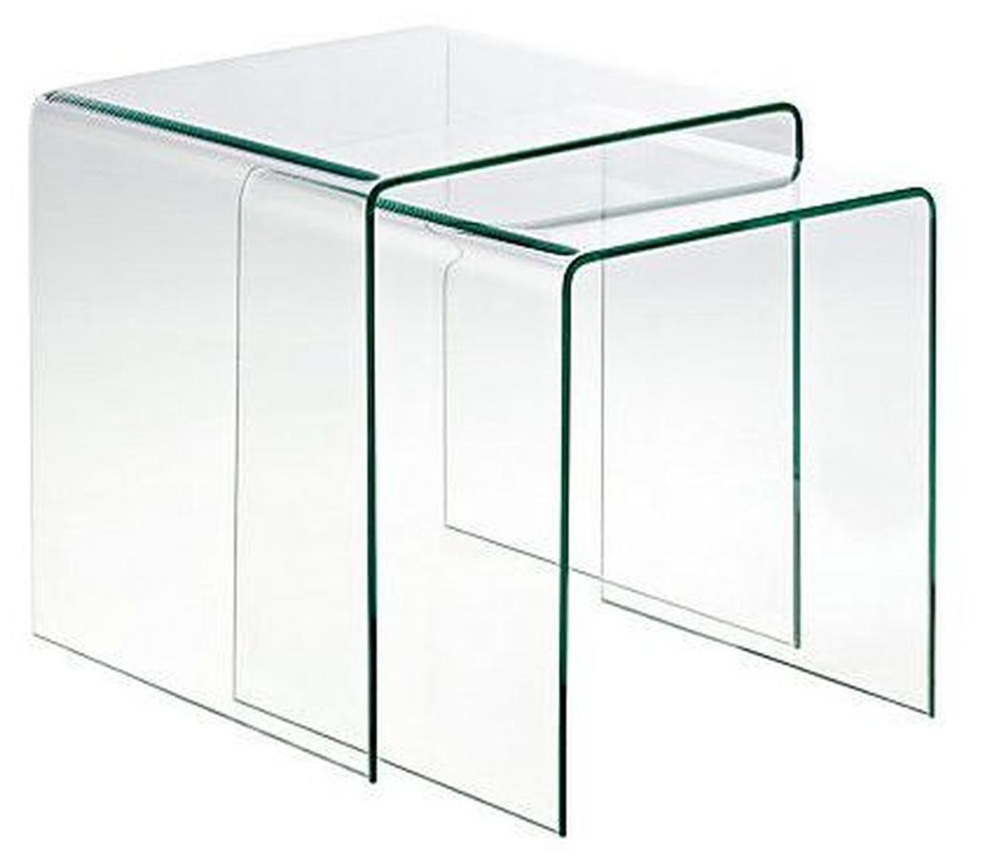 freiraum Beistelltisch 7/107 – Couchtisch-Set aus Klarglas mit zeitlosem Design