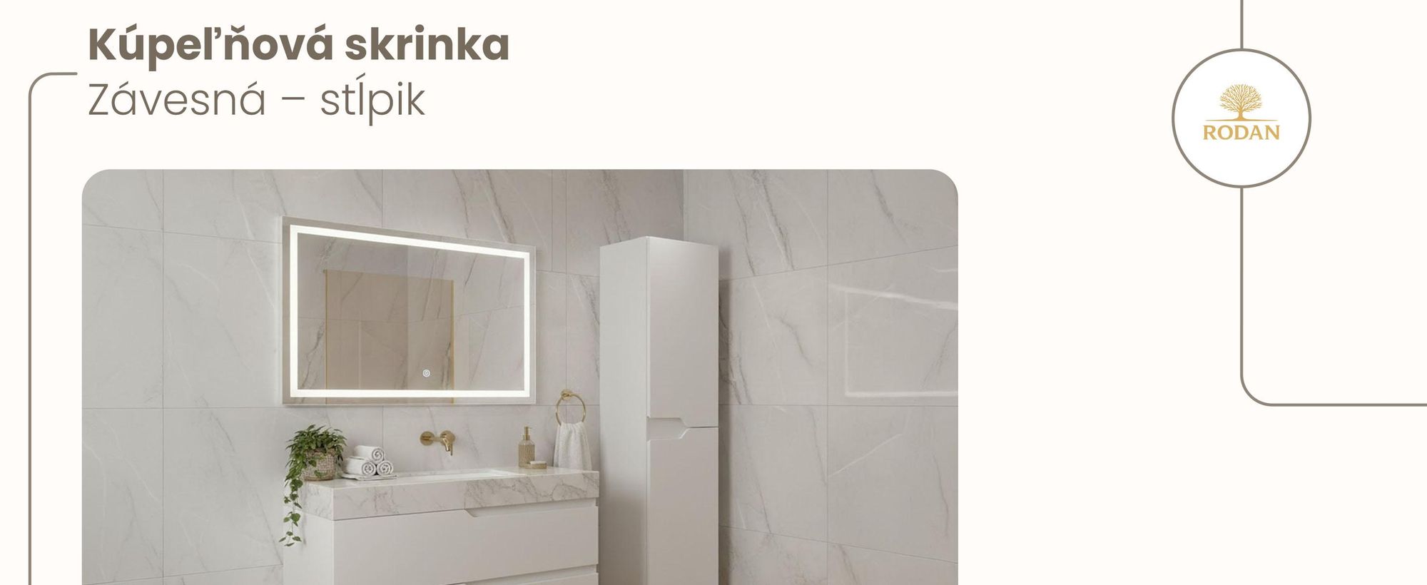 RODAN, moderná skrinka pod umývadlo, skrinka do kúpeľne, kúpeľňový nábytok, kúpeľňová skrinka