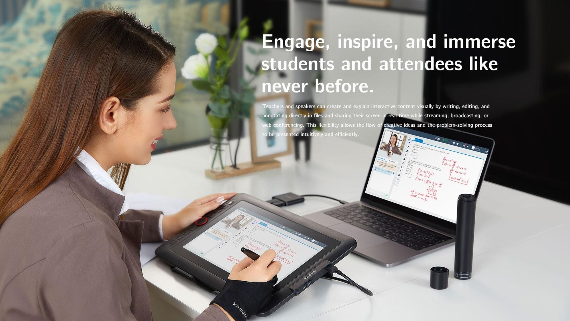 XPPen Artist 12 Pro, Kabelgebunden, 5080 lpi, 256,32 x 144,18 mm, USB, 1 cm, Stift