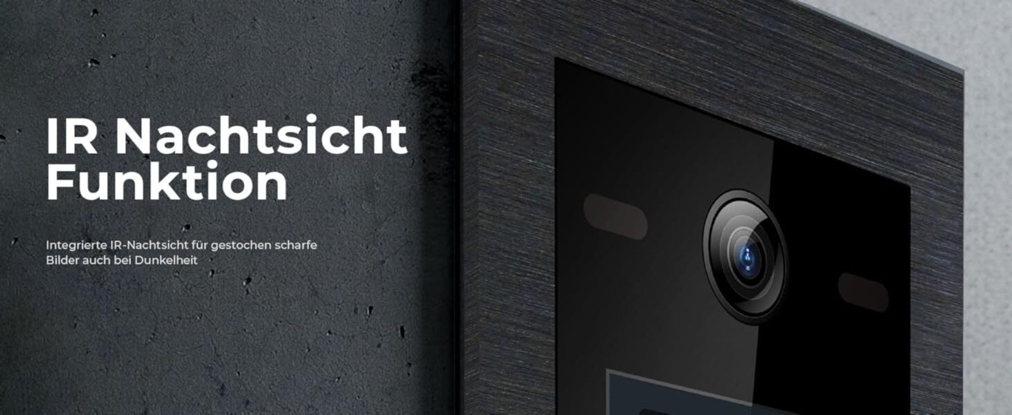 Balter EVO-HD Video Türsprechanlage mit Touchscreen, App, 1 Familienhaus, 1x 7 Zoll Monitor, Türklingel mit Kamera Full HD, 2 Draht Bus, schwarz